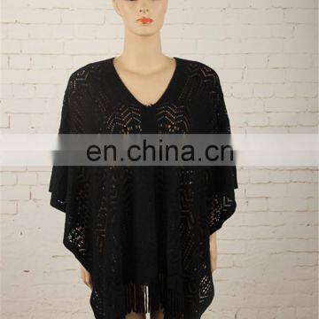 online wholesale autumn fashion women knitted poncho