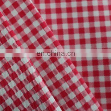 97% cotton3% elastane fabric tartan design printed