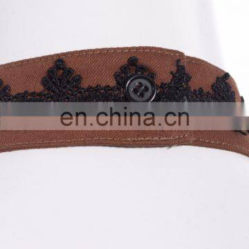 Steampunk Choker Collar With Brass Gears and Butterfly Wings photo-3