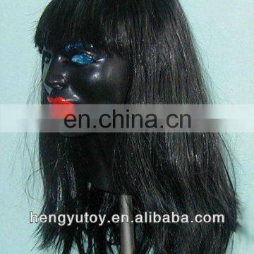 Realistic Be Female Black Cindy Mask with Red Lips Latex Mask!