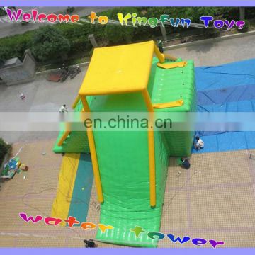 0.9mm PVC tarpaulin inflatable water tower /airtight water sport games