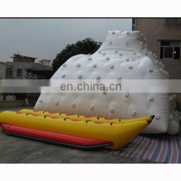 inflatable water iceberg, inflatable water mountain, inflatbale banana boat. water park