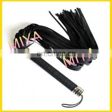 Bondage Sex Toys PU Leather Whip Slapper Crop Riding Floggers Whip Black