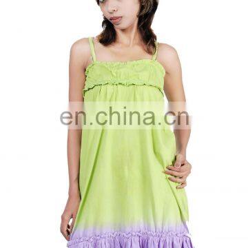 Cotton Hand Ombre Dye Kids Dress