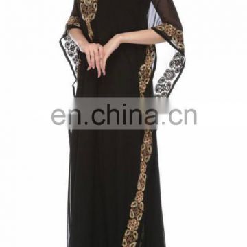 ELEGANT Moroccan Arabian Caftan in black dress Islamic Abaya dress for women