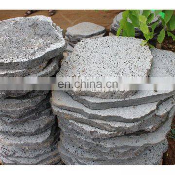 China Puka lava stone ,cheaper lava stone, Black lava stone ,grey lava stone