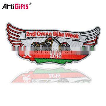 Artigifts promotion Latest Computer Embroidery Designs Clothing Patches Custom self-adhesive embroidery patch