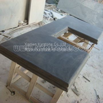 KYRSTONE Honed Black Limestone Blue Limestone for vanity top