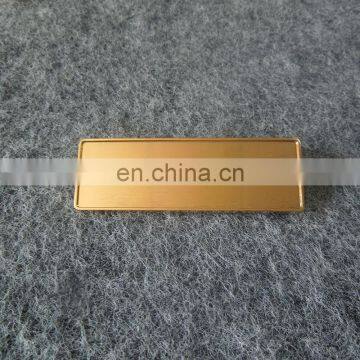 custom black gold plated name plate badge for hotel