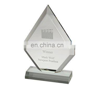 top selling products clear custom shaped Acrylic Ice Crystal Award, crystal awards and trophies, new design crystal trophy