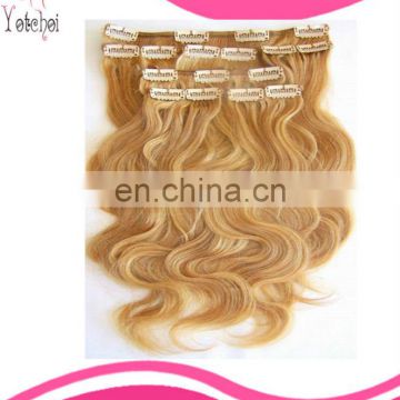 Hot sale factory cheap price super high quality 100% human remy clip hair