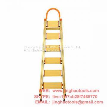 JHM0306K 6 Step Aluminum Ladder Folding Platform Stool