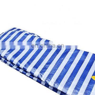 sunshade stripe PE tarpaulin,plastic sheet PE tarpaulin