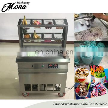 Factory sell New Model Double pan cold plate fried ice cream machine with good feedback