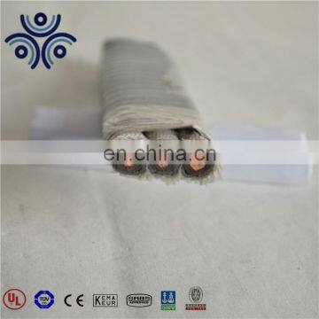 ESP,EPR Insulated and Lead Sheathed,Galvanized Steel Tape Interlocked Armoring,Cable for Submersible Oil Pump 200 flat cable