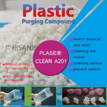 Purging compound for PE HDPE LDPE color change and carbide cleaning