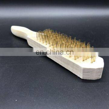 Machine rust cleaning brass non sparking handle wire brush brush