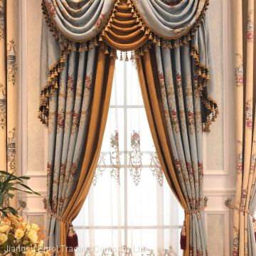 European 100% polyester fabric Jacquard Curtain