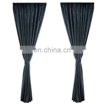 Advanced Elegent Embossed Blackout Crushed Velvet Curtain photo-4