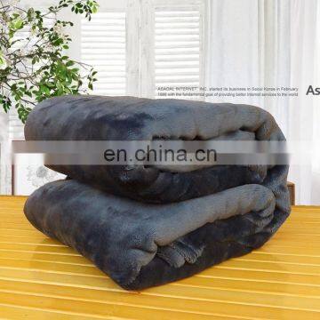 Solid Color Flannel Blanket Autumn Home Office Available photo-6