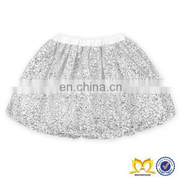 2019 Summer Style Silver Shiny Sequin TuTu Skirt Wholesale Baby Girls MiNi Skirt photo-2