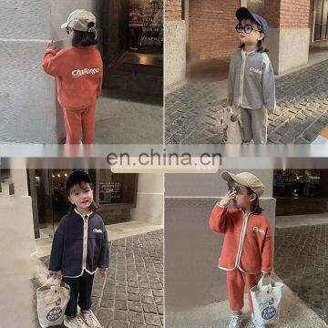 6515 Girls Fashion Sports Suit 2 Piece Suit Kids Clothes Casual Clothing Set