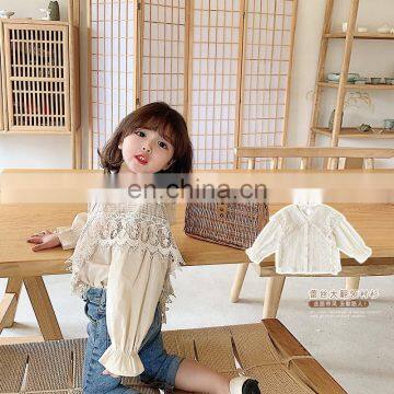 6781 Baby Girl Clothing Girls Kids Blouse Girls Fashion Long Sleeve White Shirt photo-2