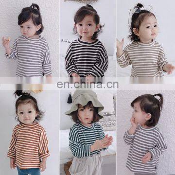 3347 Small MOQ for Customer Spring and Autumn Cotton t Shirt Kids Girls photo-3
