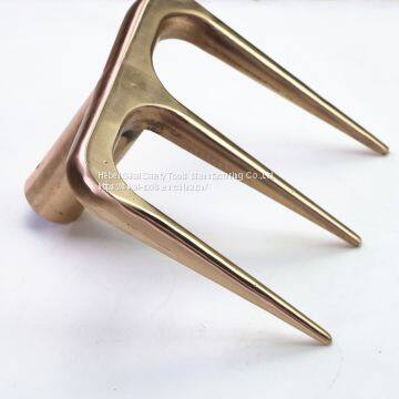 spark proof hand tools aluminum bronze alloy three prong fork