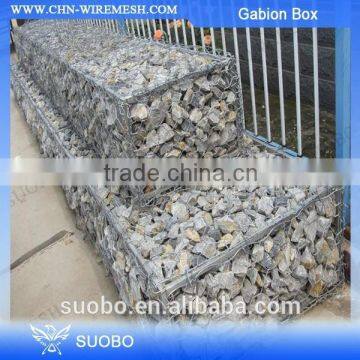 Alibaba China Sale Wire Mesh Gabion, Steel Wire Mesh Gabion Boxes Trellis & Gates, Round Welded Gabion Box