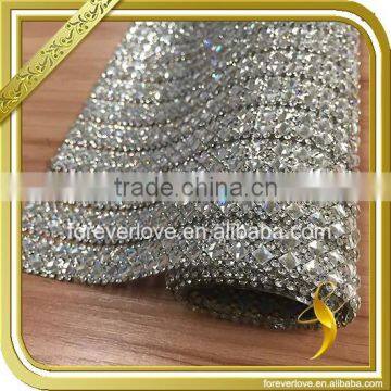 Cheap heat transfer rhinestone mesh bridal wedding dress rhinestone trims FRM-222                        
                                                                                Supplier's Choice