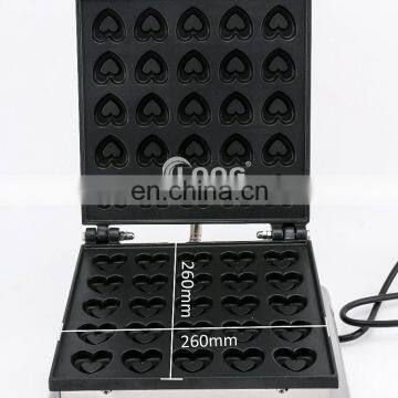 Hot Sale Electric Heart Shape Restaurant Poffertjes Maker 25 Holes Commerical Restaurant Professional Pancake Maker photo-6