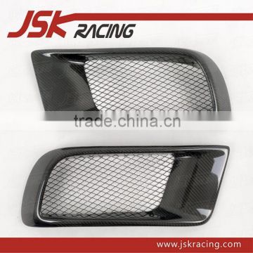 FOR EVO 10 EVO X CARBON FIBER FRONT BUMPER VENTS DUCT FOR MITSUBISHI LANCER EVO 10 EVO X