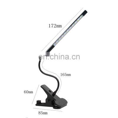 LED Eye Protection Flexible Task Lamp Clip-on Desk Table Gooseneck Reading Light photo-2