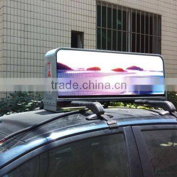 best price outdoor full color 960*320mm video taxi led screen advertising display panel\taxi led board screen