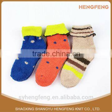 Wholesale Latest design hot sale fashion winter cotton man/children half wool sock