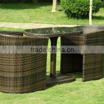 Garden furniture rattan dining set (DW-GT12 + DW-AC074)