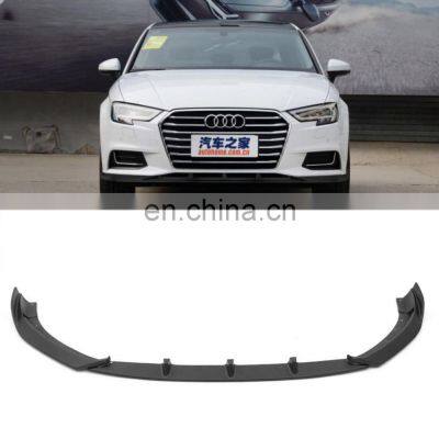 Fiber glss front lip spoiler for Audi A3 Sedan 4-Door 17-18