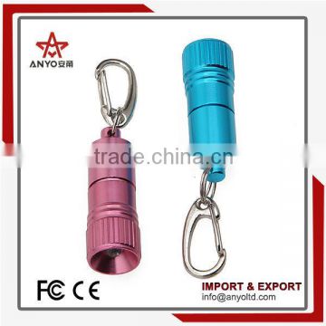 Reasonable price with high quality promotional china ledkeychain flashlight