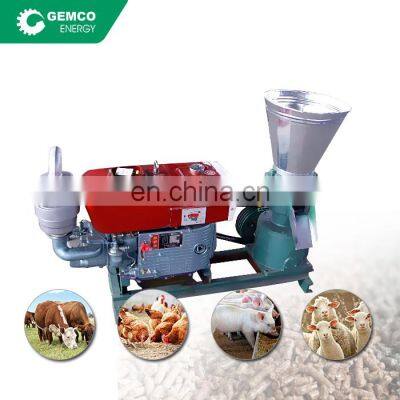 Factory price home use small goat feed pellet making uses GEMCO grass alfalfa pellet machine