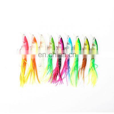 Multiple Functions 7 inches 18cm/16g 9 colors Octopus Lure Squid Lure for Trolling,bait,casting,spinning,surf Fishing