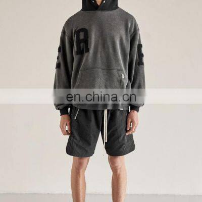 100% Cotton Solid Color Thick Cotton Zipper up Spring Men Sweatshirt Clothing 2021 photo-3