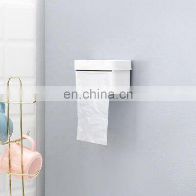 2019 New Design Plastic Wall Mounted Garbage Bag Storage Box No Drilling Garbage Bag Storage Box photo-5