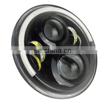 Lantsun для Jeep JL J225 для Jeep Wrangler, светодиодный драконьего головы фонарь с светодиодным кольцом для Jeep JK Wrangler 2007 - 2017 годов photo-3