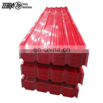 Hot Sale Prepainted Corrugated Zinc Coated Gi Sheet Metal Roofing Tile Price For Building Materials Ethiopia photo-2