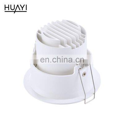 HUAYI China Manufacturer White Color Pc Dimming 6w Indoor Living Room Shop Recessed Mounted Led Spotlight photo-4