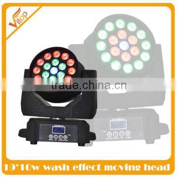 Wholesale product 19*10w RGBW 4in1 mini wash moving head dj equipments for wedding                        
                                                                                Supplier's Choice