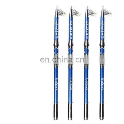 Promotional new products premium quality carbon blue fishing ring rod with guide rings