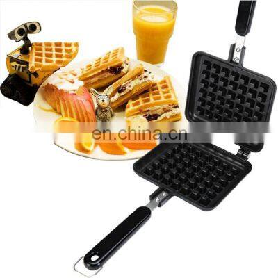 Kitchen Cooking Cast Iron Waffle Pan for Stove