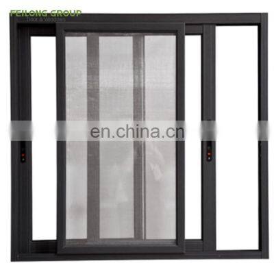 AS2047 CE standard Factory power coated fire rated double tempered insulated glass Aluminum Sliding Window